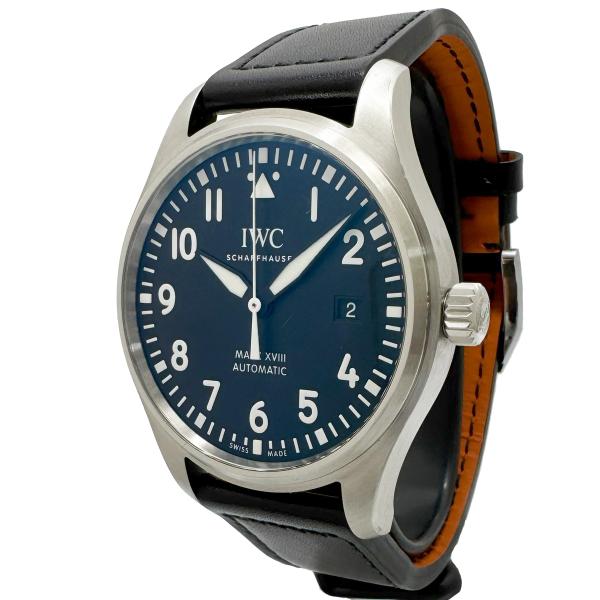 IWC マーク18 マークXVIII パイロットウォッチ デイト メンズ オートマ 自動巻き 黒文字...