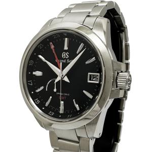 セイコー グランドセイコー ヘリテージコレクション メンズ スプリングドライブ GMT 黒文字盤 SBGE213 9R66-0AE0 デイト SEIKO GS 箱付き