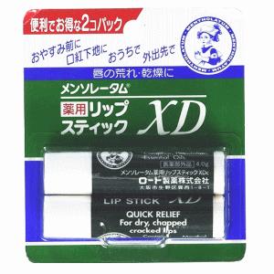 ロート製薬 メンソレータム 薬用 リップＸＤ 2個パック (4g×2本)【医薬部外品】