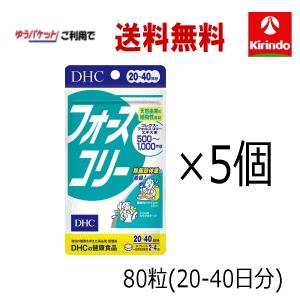 ゆうパケットで 送料無料 5個セット DHC フォースコリー 80粒入(20日〜40日分)×5袋 ※...