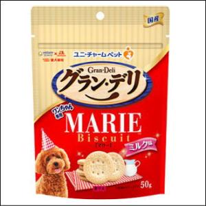 ユニ・チャームペット  グラン・デリ  ワンちゃん専用マリービスケット ミルク味 50g｜kirindo