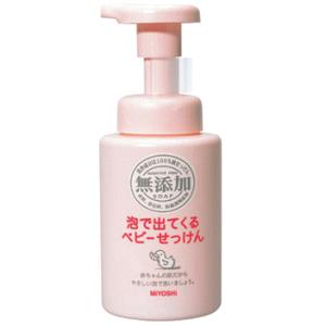 ミヨシ石鹸 無添加泡で出てくるベビーせっけん ポンプ250ml｜kirindo