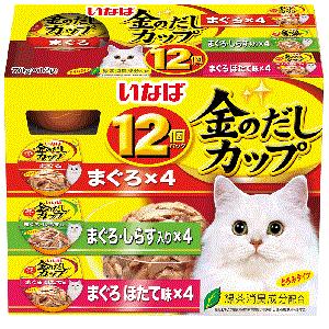 いなば 金のだし カップ 12個入り まぐろバラエティパック 70g×12個入り｜kirindo