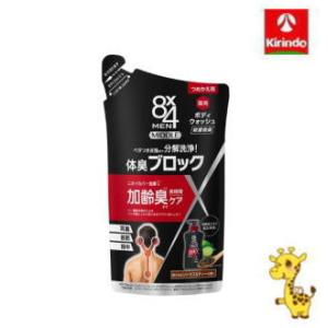 ポイント10倍 花王 8×4メン エイトフォーメン ミドルボディウォッシュ つめかえ用 300ml 爽やかなシトラス&ティーの香り｜kirindo