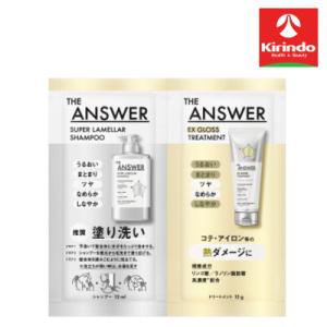 THE ANSWER スーパーラメラシャンプー＆EXグロストリートメント FOR HEAT DAMAGE ピロー（12ml＋12g）×1個の商品画像
