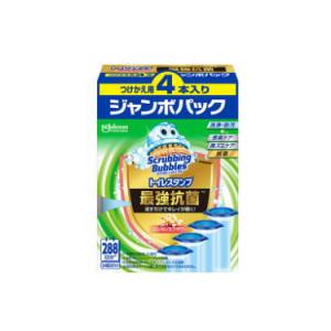 ジョンソン スクラビングバブル トイレスタンプ 最強抗菌 エレガンスフラワー つけかえ用4本入り ジャンボパック 38g×4（24回分）｜kirindo