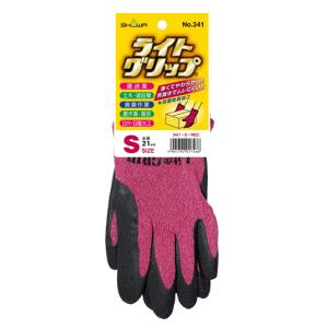 ショーワグローブ ライトグリップ Sサイズ カラー：レッド×1個 薄くてやわらかい 背抜きでムレにくい グリップ力抜群
