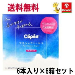 送料無料 6個セット コットン・ラボ プチシャワー・セペ 120mL×6本入×6箱セット【管理医療機器】 長引く生理が早く終わる 使い切りビデ 膣洗浄剤 オリモノ｜kirindo