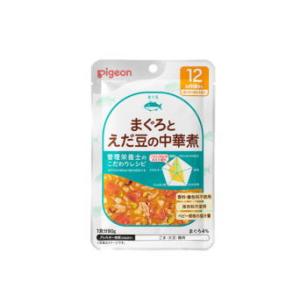 ピジョン 管理栄養士のこだわりレシピ まぐろとえだ豆の中華煮 80g 12ヶ月頃〜【軽減税率対象商品】｜kirindo