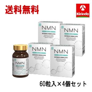 ポイント10倍 4個セット 送料無料 健美舎 NMN+(PULS) 60粒×4個 話題のエイジングケアサプリ NMN(β-ニコチンアミドモノヌクレオチド)｜kirindo