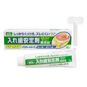 共和 入れ歯安定剤 デンチャーメイトC 無添加 クリームタイプ 75g×1個 日本製 しっかりくっつ...