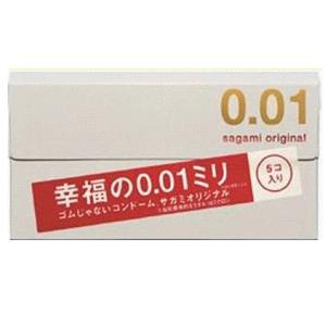 相模ゴム サガミ オリジナル 0.01 (ゼロゼロワン)5個入×1箱 避妊具 コンドーム 薄い 0.01mm｜kirindo