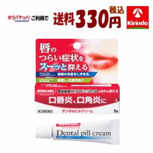 ゆうパケットで送料330円【第(2)類医薬品】森下仁丹 デンタル ピルクリーム 5g×1個 【口唇炎...