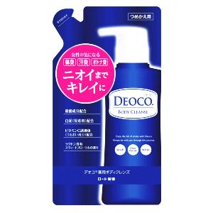 ロート製薬 デオコ 薬用ボディクレンズ つめかえ用 250ml【医薬部外品】 ボディソープ 石鹸 清潔 衛生 洗浄 消臭 体臭 汗・制汗・ニオイ｜ドラッグストアキリン堂通販SHOPヤフー店