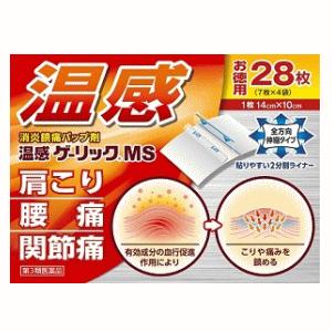第3類医薬品 大石膏盛堂 温感ゲーリックms 28枚入 1個 湿布 肩こり 腰痛 関節痛 お徳用28枚入 キリン堂通販shop Paypayモール店 通販 Paypayモール