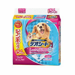 ユニ・チャームペットケア デオシート しっかり超吸収 無香消臭タイプ ワイド 54枚入
