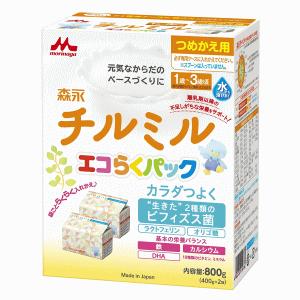 森永乳業 チルミル エコらくパック つめかえ用 800g(400g×2)