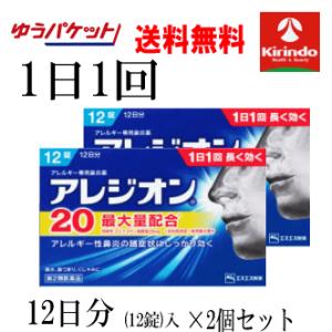 即日出荷 ゆうパケットで送料無料 2個セット【第2類医薬品】アレジオン20 12錠入(12日分)×2...