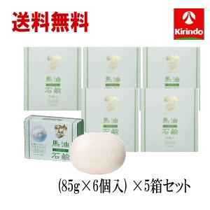 送料無料 5個セット 薬師堂 ソンバーユ 馬油石鹸 （85g×6個入り×1箱）ヒノキの香り ×5箱セ...