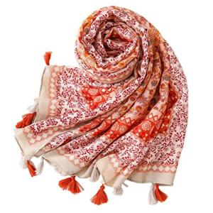 Eternal Leaf タッセル付き ストール レディース