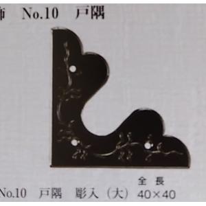 飾り金具 三角／民芸1号戸隅 時代色【4枚入り】日本製 ※こねこ便420