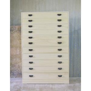 桐タンス 桐たんす 総桐民芸タンス日和 75幅4段：C197-007 - 佐賀県佐賀市