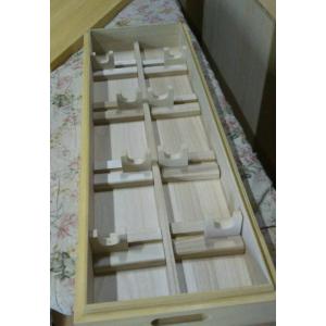 掛け軸収納庫桐たんす桐軸入れ掛軸ケース総桐掛け軸収納庫・8本用製造