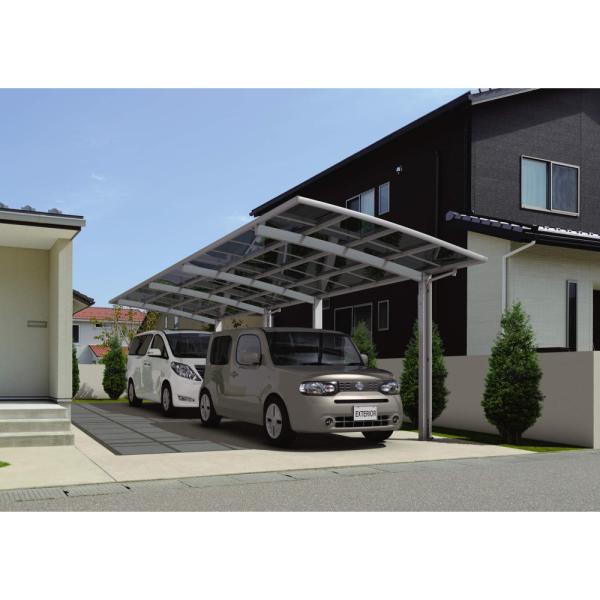 【商品のみ】 三協アルミ カムフィエース 2台用 奥行2連結タイプ (50・50) 30 H23 屋...