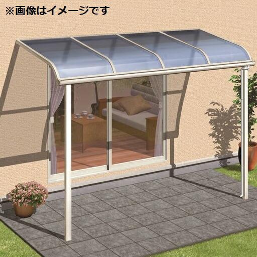 キロスタイルテラス R型屋根 1階用 2.5間（1間＋1.5間）×4尺 ロング柱仕様 ポリカーボネー...