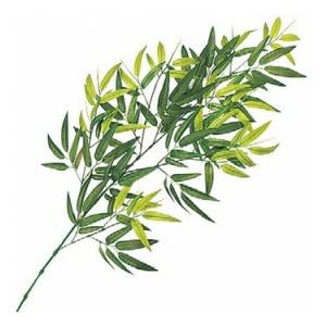 『人工植栽』　タカショー グリーンデコ和風　モウソウ竹 リーフ　グリーン　L80cm　GN-14G