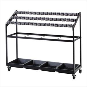 テラモト　ロック式傘立　カードロック傘立2（組立式）　48本収納　UB-270-048-0