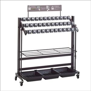 テラモト　ロック式傘立　キーレス傘立トレス（折りたたみ式）　36本収納　UB-269-136-0