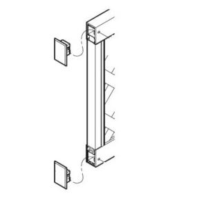 リクシル 新日軽 木樹脂フェンスJ8型 エンドキャップ（4個入） 「横スリット」 『木調フェンス 柵』｜エクステリアのプロキロYahoo!店