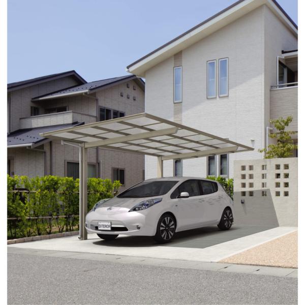 【商品のみ】 三協アルミ セルフィ 基本 1台用 柱2本 5127 H25 熱線遮断ポリカーボネート...