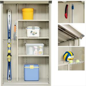 Diy向け 小型物置 物置 車庫 収納庫 小型物置 タクボ物置 Gp グランプレステージ ジャンプ Gp 116at たて置きタイプ ネット棚 追加金額で工事も可能 屋外用