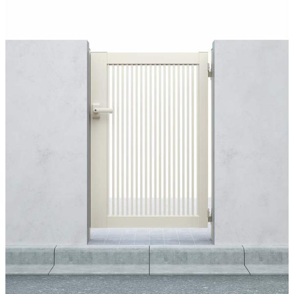 YKKAP シンプレオ門扉TB1型 片開き 門柱仕様 09-10 HME-V-TB 『たて格子デザイ...