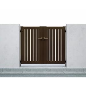 YKKAP エクスティアラ門扉シリーズ 2型 両開きセット 門柱仕様 08-14