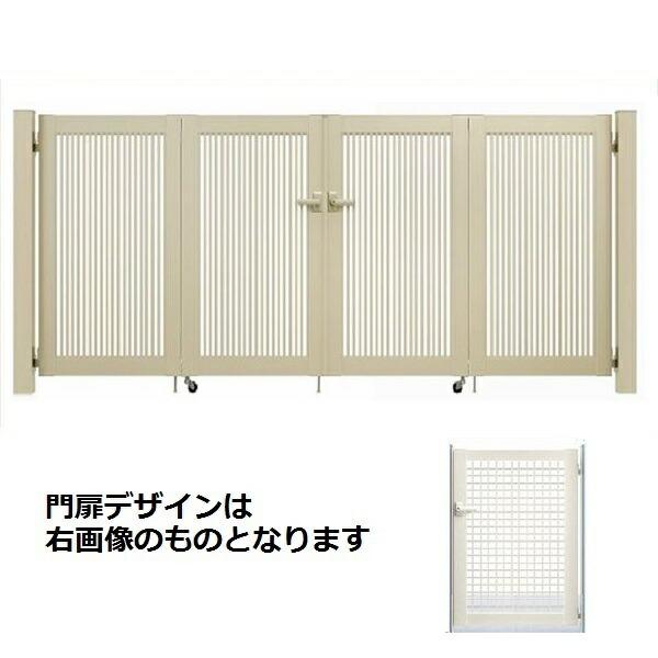 YKKAP シンプレオ門扉 XB1型 4枚折戸セット 門柱仕様 08-10