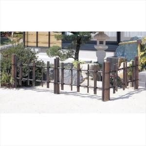 三協アルミ 樹脂竹垣 紗更 四ツ目垣 フェンス本体 (1枚) 0906 黒竹柄