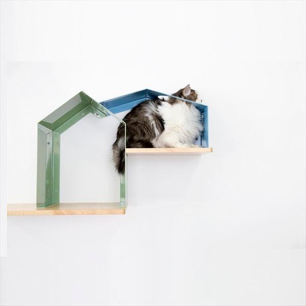 カツデン  NeconoMa-ネコノマ-　House タイプB　キャットシェルフ　※設置には12mm...