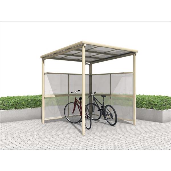 三協アルミ ベルフラット パネル2段 Ｌ型(パネル２面) 端部柱タイプ ポリカーボネート板 間口14...