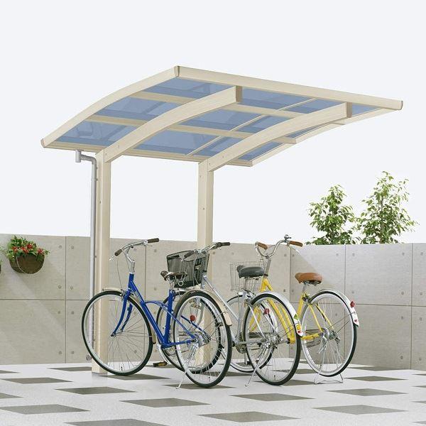 サイクルポート YKKAP アリュース ミニ 600タイプ 22-21 ポリカ屋根 標準基本セット ...