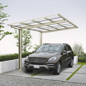 ー品販売 Dcs パイプ車庫 ハイロング柱 57 30l エフルージュグラン Ykk ポリカーボネート屋根 カーポート ガレージ 基本セット 1台用 全国配送 アルミカーポート 57 30l 5730lサイズ 数量限定商品