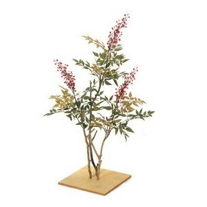 『人工植栽』　タカショー グリーンデコ和風　ナンテン 板付　80cm　GD-71
