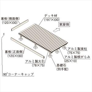 YKKAP リウッドデッキS 1.5間×3尺 ...の詳細画像1