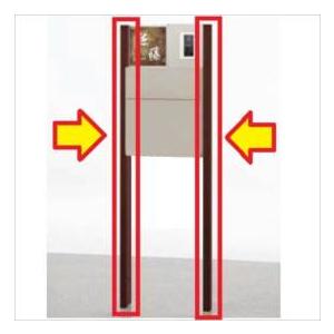 リクシル ウィルモダン部材 両柱セット センターブロック上用 『機能門柱 機能ポール』｜kiro