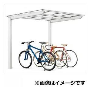 リクシル ネスカF ミニ 基本 18-22型 標準柱（H19） ポリカーボネート屋根  『自転車置場...