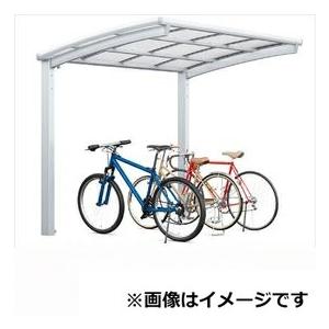 サイクルポート リクシル フーゴR ミニ 基本 18-36型 ロング柱（H25） 熱線吸収ポリカ板 ...