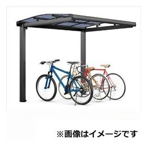 サイクルポート リクシル フーゴA ミニ 基本 21-36型 標準柱（H19） ポリカ板  『サビに...