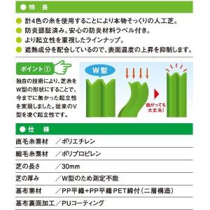 法人様限定サイズ クローバーターフ Wタイプ ...の詳細画像2
